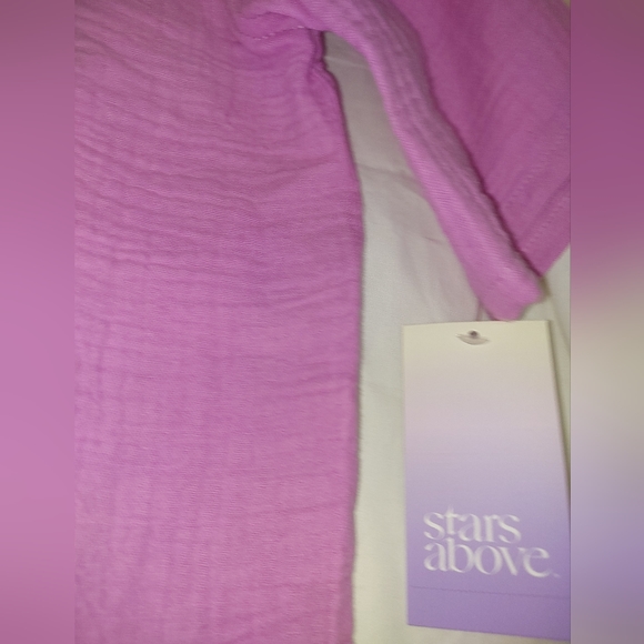 NWT Stars Above 100% Cotton Gauze Button Down Shirt XS - Picture 2 of 6